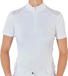 Busse Reitshirt Zamora Kurzarm Damen Weiß S – Bild 1 von 1