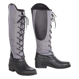 Busse Reitstiefel EDMONTON Thermostiefel wasserdicht aus Oxford-Gewebe Grau Schwarz Größe 36 EU – Bild 1 von 1