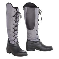 Produktbild von Busse Reitstiefel EDMONTON Thermostiefel wasserdicht aus Oxford-Gewebe Grau Schwarz Größe 36 EU