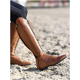 Busse Reitstiefel Laval aus Leder in Cognac Größe 38 – Bild 1 von 2