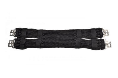 Busse Sattelgurt Schnur Dressur aus Nylon Schwarz 60cm – Bild 1 von 2
