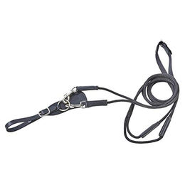Produktbild von Busse Schlaufzügel BASIC-KORDEL Seil Schwarz für Warmblut - 150 cm