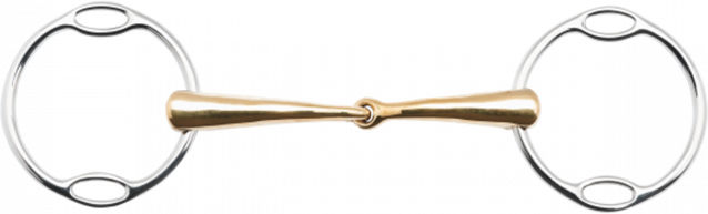 Produktbild von Busse Soft-Ring-Wassertrense Kaugan-Shaped aus Edelstahl in Silber 16 mm - 14.5 mm