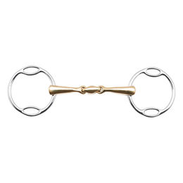 Produktbild von Busse Soft-Ring-Wassertrense Kaugan-Shaped doppelt gebrochen 16 mm Silber