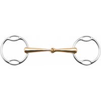 Produktbild von Busse Soft-Ring-Wassertrense Kaugan-Shaped Metall Gold 14 mm