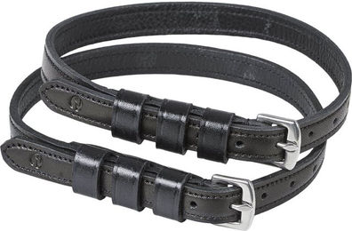 Busse Sporenriemen Laval aus Leder Schwarz 45 cm – Bild 1 von 1