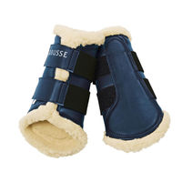 Produktbild von Busse St. Georges Dressurgamaschen für Pferde Navy Blau XL aus Kunstleder