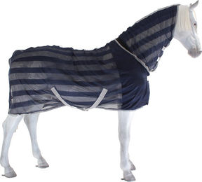 Busse Transport-Fliegendecke STRIPE PLUS aus Polyester in Navy und Silber – Bild 1 von 4