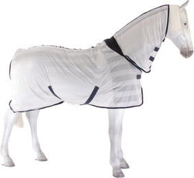 Busse Transport-Fliegendecke Stripe Plus Silber Navy 165 cm – Bild 1 von 9