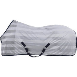 Busse Transport-Fliegendecke Stripe Silber Navy aus Polyester – Bild 1 von 4