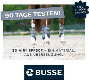 Busse Trensenpad 3D AIR EFFECT für Ponys in Schwarz – Bild 1 von 3