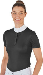 Busse Turnier-Reitshirt Aarhus mit Stehkragen Schwarz Größe S – Bild 1 von 1