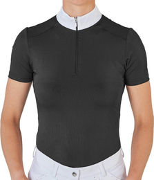 Busse Turnier-Reitshirt Damen Kurzarm Zamora Schwarz S – Bild 1 von 1