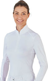 Busse Turnier-Reitshirt Marbella Damen Langarm Weiß XS – Bild 1 von 1