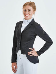 Busse Turnierjacket Almeria Reitsakko Schwarz Größe 36 mit Strasssteinen – Bild 1 von 1