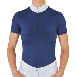 Produktbild von Busse Turniershirt BU Zamora Damen Reitshirt Kurzarm Blau