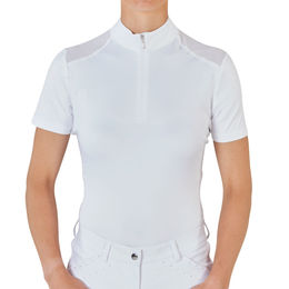Produktbild von Busse Turniershirt BU Zamora Damen Reitshirt Kurzarm Weiß