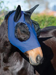 Busse Twin Fit Fliegenmaske für Ponys aus Nylon in Blau – Bild 1 von 3