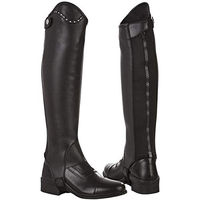 Produktbild von Busse Wadenchaps Soft Crystal-JR für Kinder aus Kunstleder in Schwarz Silber