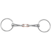 Produktbild von Busse Wassertrense aus Edelstahl doppelt gebrochen mit 18 mm Kupferstück 14,5 cm