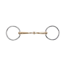 Produktbild von Busse Wassertrense Einfach Gebrochen KAUGAN-Shaped 14 mm Gebiss Gold 11,5 cm
