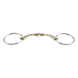Produktbild von Busse Wassertrense KAUGAN-Shaped doppelt gebrochen 14,5 cm Edelstahl Gold - 1 Stk.