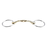 Produktbild von Busse Wassertrense KAUGAN-Shaped doppelt gebrochen 14,5 cm Edelstahl Gold - 1 Stk.
