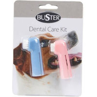 Produktbild von Buster Kit Tierzahnbürste für Welpen aus Kunststoff in Blau