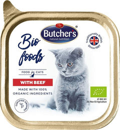 Butcher's Bio Foods Rind und Kalb Pastete für adulte Katzen getreidefrei und glutenfrei 12x85 g - 85 g – Bild 1 von 2
