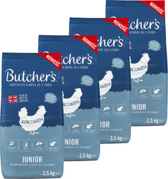 Butcher's Junior Trockenfutter Huhn und Lachs für Welpen ohne Farb- und Aromastoffe 4 x 2,5kg – Bild 1 von 1