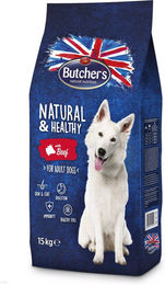 Butcher's Natural & Healthy Trockenfutter Rind für adulte Hunde 15 kg - 15 kg – Bild 1 von 5