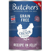 Produktbild von Butcher's Original Hundefutter Huhn in Gelee Getreidefrei Adult 400g - 400 g