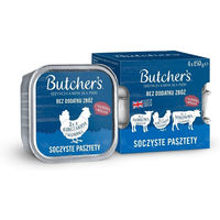 Produktbild von BUTCHER'S Original Hundefutter Pastete Mix Rind Lamm Huhn getreidefrei und glutenfrei 4 x 150 g - 4 x 150 g