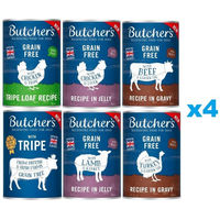 Produktbild von Butcher's Original Mix Hundefutter Adult Getreidefrei ohne Konservierungsstoffe und Zucker 24x400g
