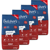 Produktbild von Butcher's Trockenfutter Rind und Huhn für adulte Hunde aller Größen 4 x 2,5 kg ohne Farb- und Aromastoffe
