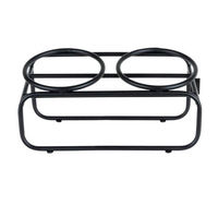 Produktbild von Butler Doppelnapfständer District 70 für Katzen aus Edelstahl Schwarz 30 x 14 x 12 cm