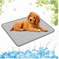 Produktbild von Bwecuy Selbstkühlende Hundematte aus Ice-Silk-Gewebe für Hunde und Katzen in Grau