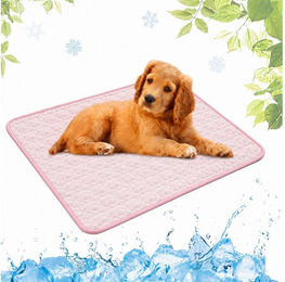 Bwecuy Selbstkühlende Hundematte für Hunde und Katzen Rosa Kratzfest – Bild 1 von 3