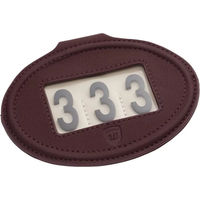 Produktbild von By Wilton Reitnummernhalter Pin Medium aus Kunstleder in Rot