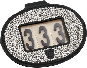 Produktbild von By Wilton Reitnummernhalter Pin Medium aus Kunststoff in Schwarz und Silber