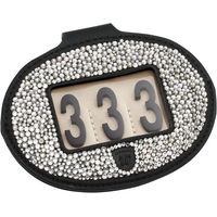 Produktbild von By Wilton Reitnummernhalter Pin Medium aus Kunststoff in Schwarz und Silber