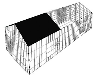 Produktbild von Cadoca Freigehege 180x75x75cm mit Sonnenschutz für Kleintiere