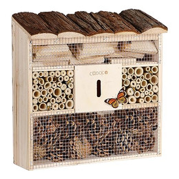 Produktbild von Cadoca Insektenhotel Bug's Inn 31x30,5x9,5cm Holz wetterfest