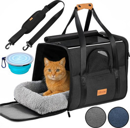 Produktbild von Cadoca Tiertransportbox, Tiertransporttasche faltbar Box Transporttasche