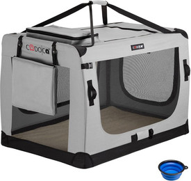 Produktbild von Cadoca Tiertransportbox XXXL 101x69x70cm grau