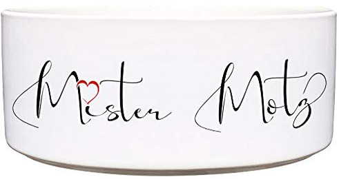 Produktbild von Cadouri Keramik Hundenapf Mister Motz - 1,3 l