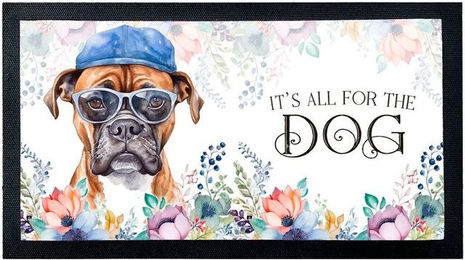 Produktbild von Cadouri Napfunterlage BOXER Schmutzmatte für Hunde