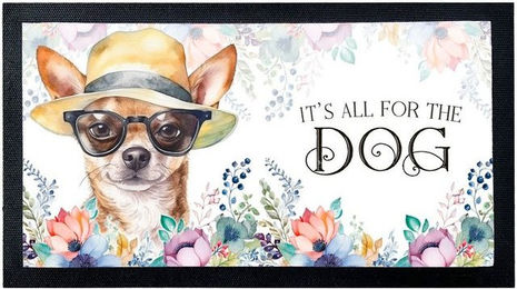 Produktbild von Cadouri Napfunterlage CHIHUAHUA aus Polyester mit rutschfester Gummirückseite