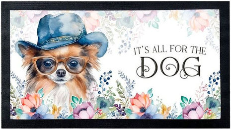 Produktbild von Cadouri Napfunterlage CHIHUAHUA aus Polyester mit rutschfester Gummirückseite