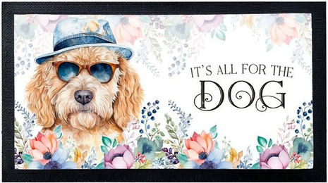 Produktbild von Cadouri Napfunterlage DOODLE Schmutzmatte für Hunde